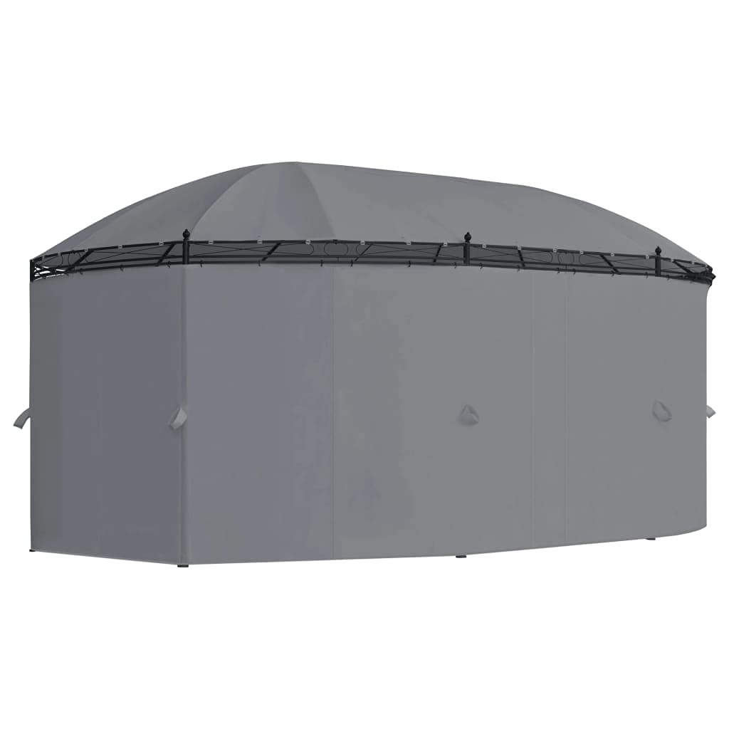 Gazebo with Curtains, Party Tent, Canopy Tent, 204.7"x137.4"x100.4" Anthracite C25646