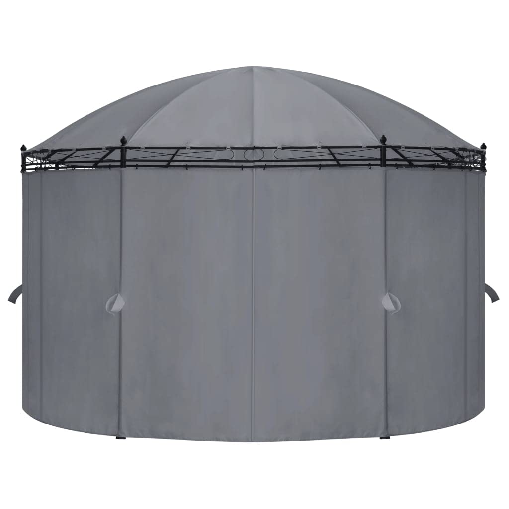 Gazebo with Curtains, Party Tent, Canopy Tent, 204.7"x137.4"x100.4" Anthracite C25646