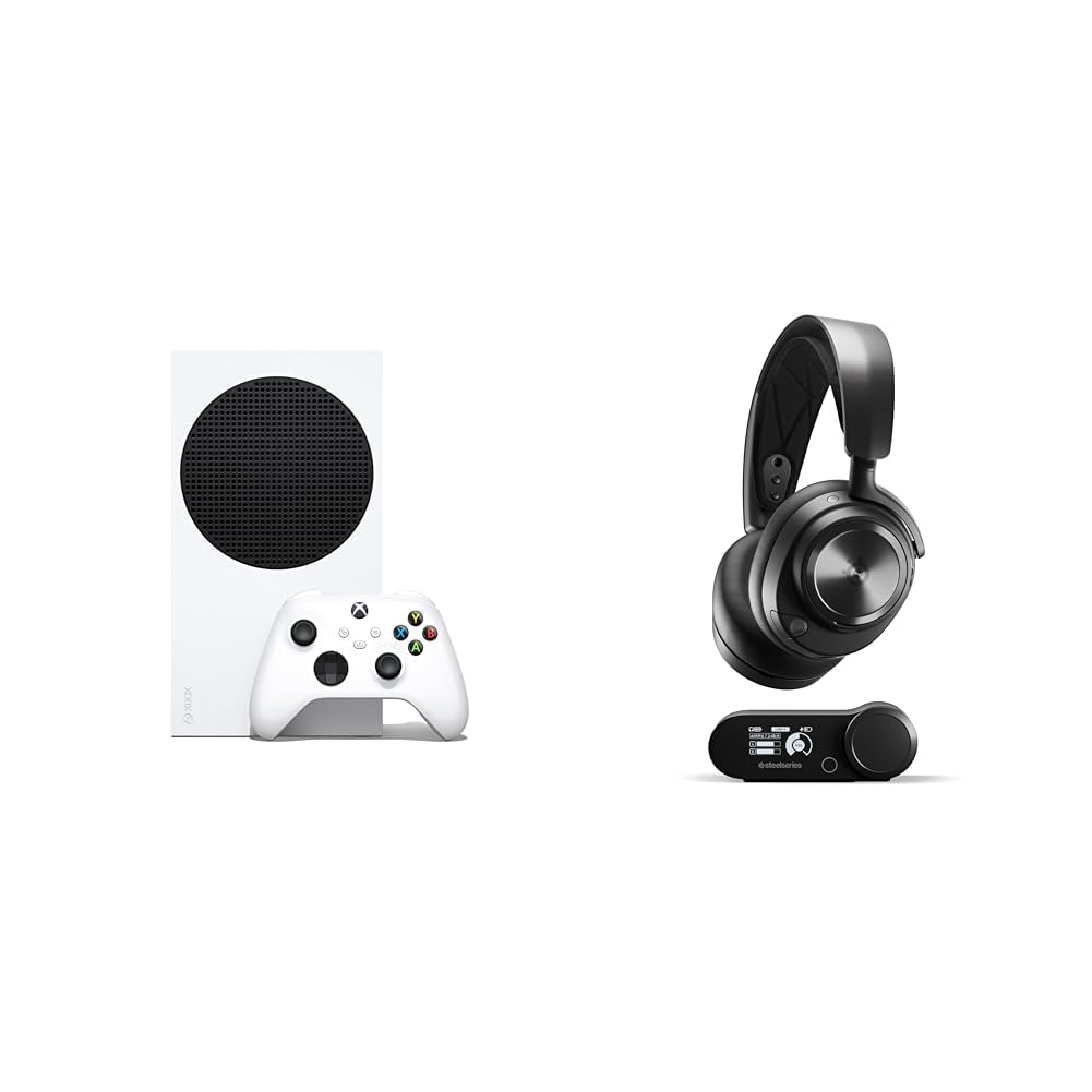 Xbox Series S 512GB All Digital Gaming Console Robot White Wireless Gaming Headset Bundle O148