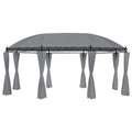 Gazebo with Curtains, Party Tent, Canopy Tent, 204.7"x137.4"x100.4" Anthracite C25646