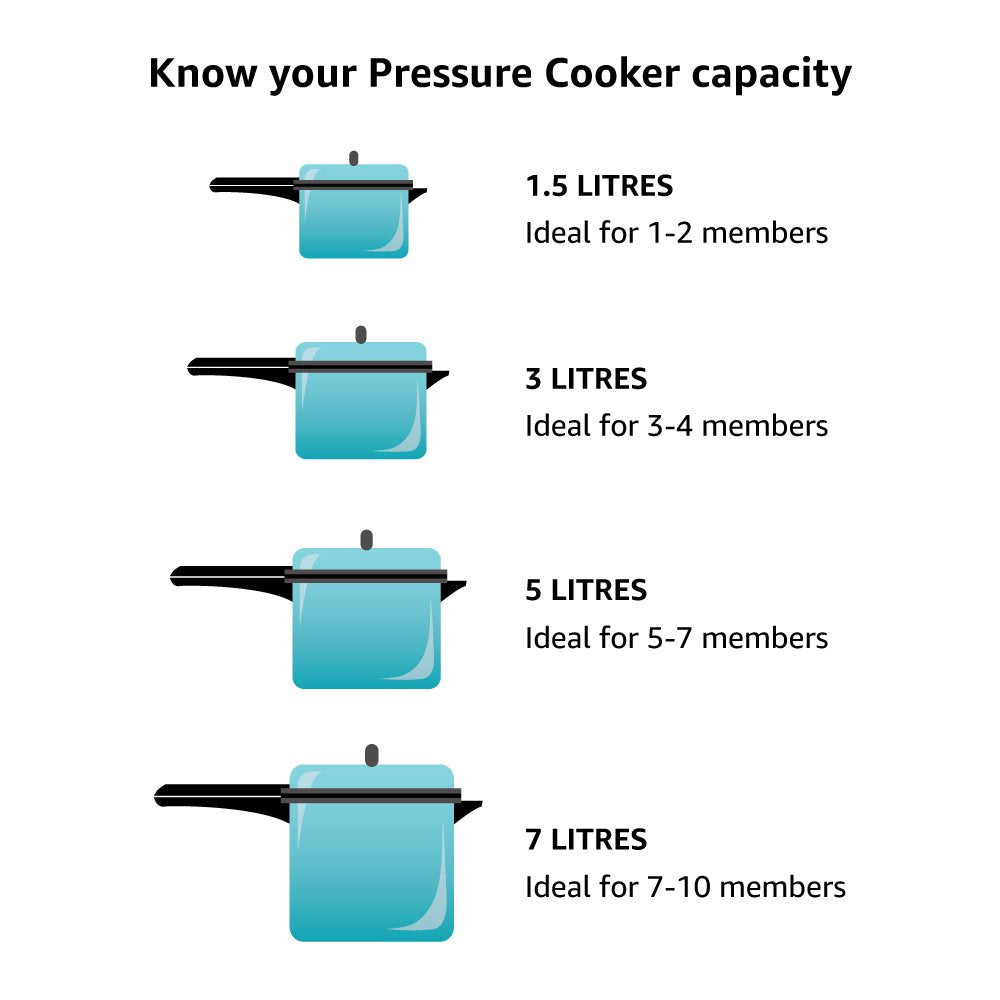 2 Litre Hard Anodised Pressure Cooker N285661