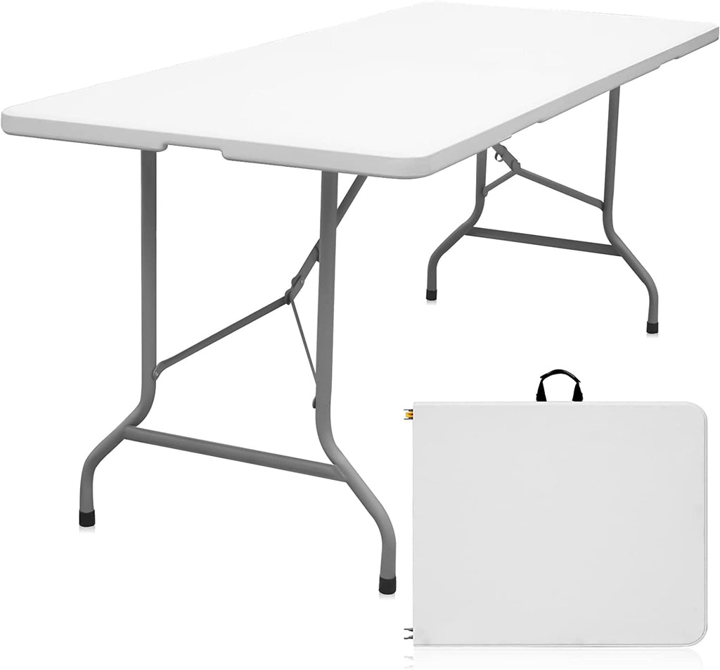White 6ft Heavy Duty Folding Table H286148