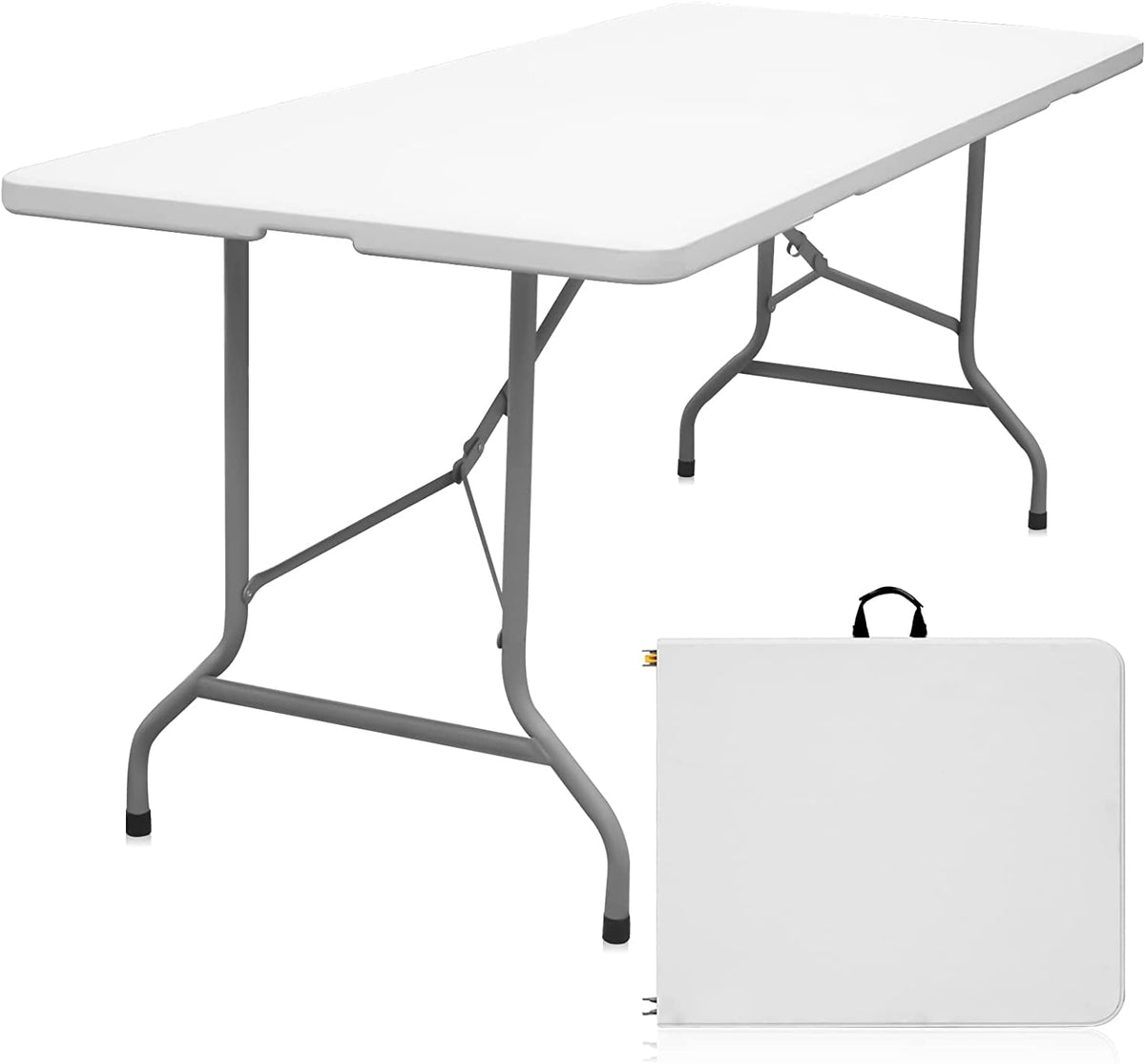 White 6ft Heavy Duty Folding Table H286148