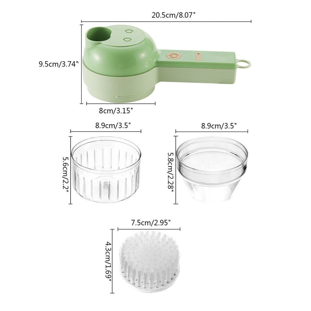 4 In 1 Cordless Electric Vegetable Cutter V347
