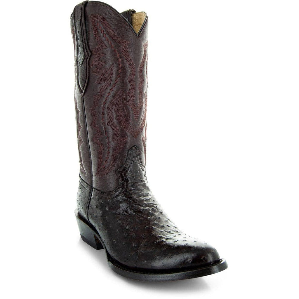 Ostrich Print Western Cowboy Boots Y867572