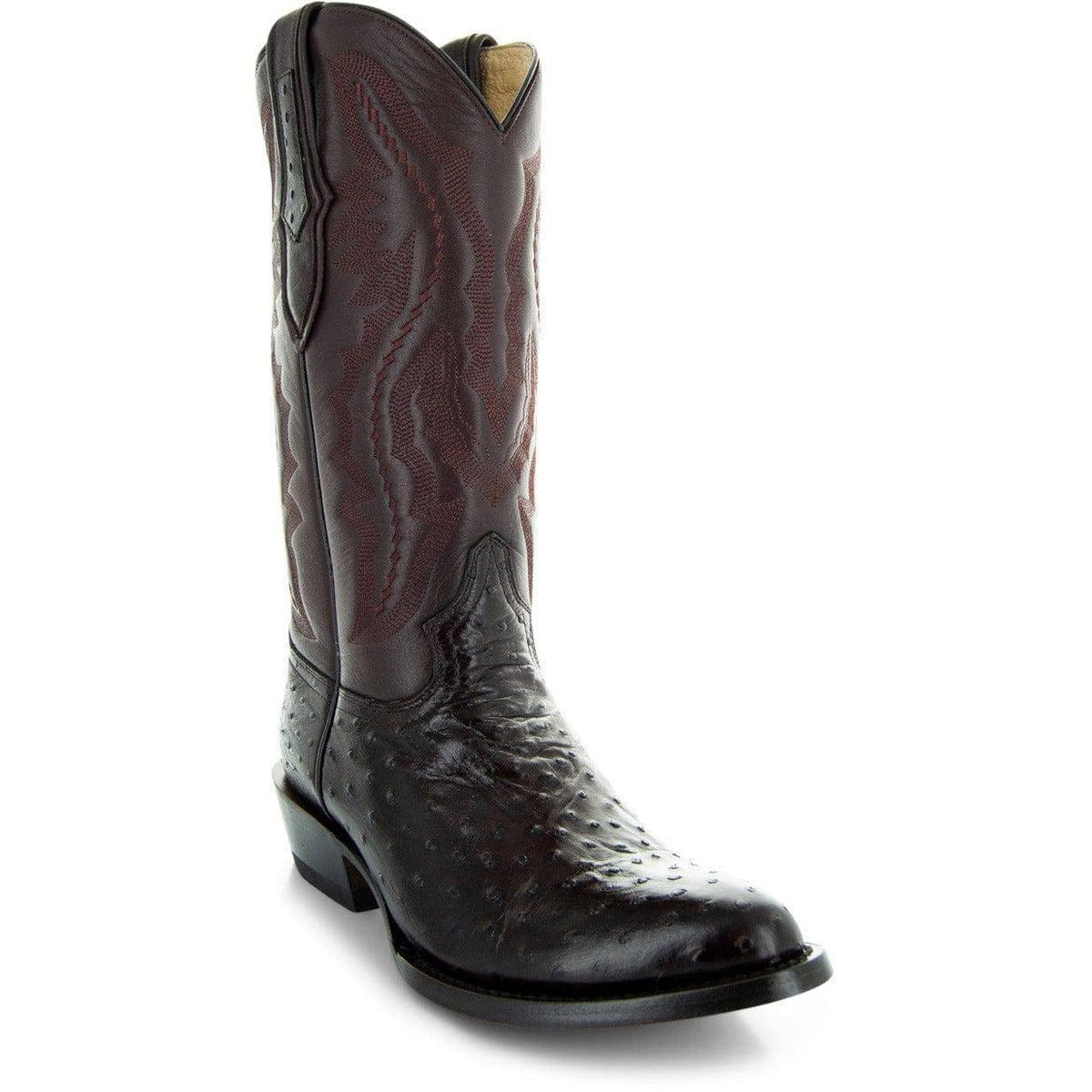 Ostrich Print Western Cowboy Boots Y867572