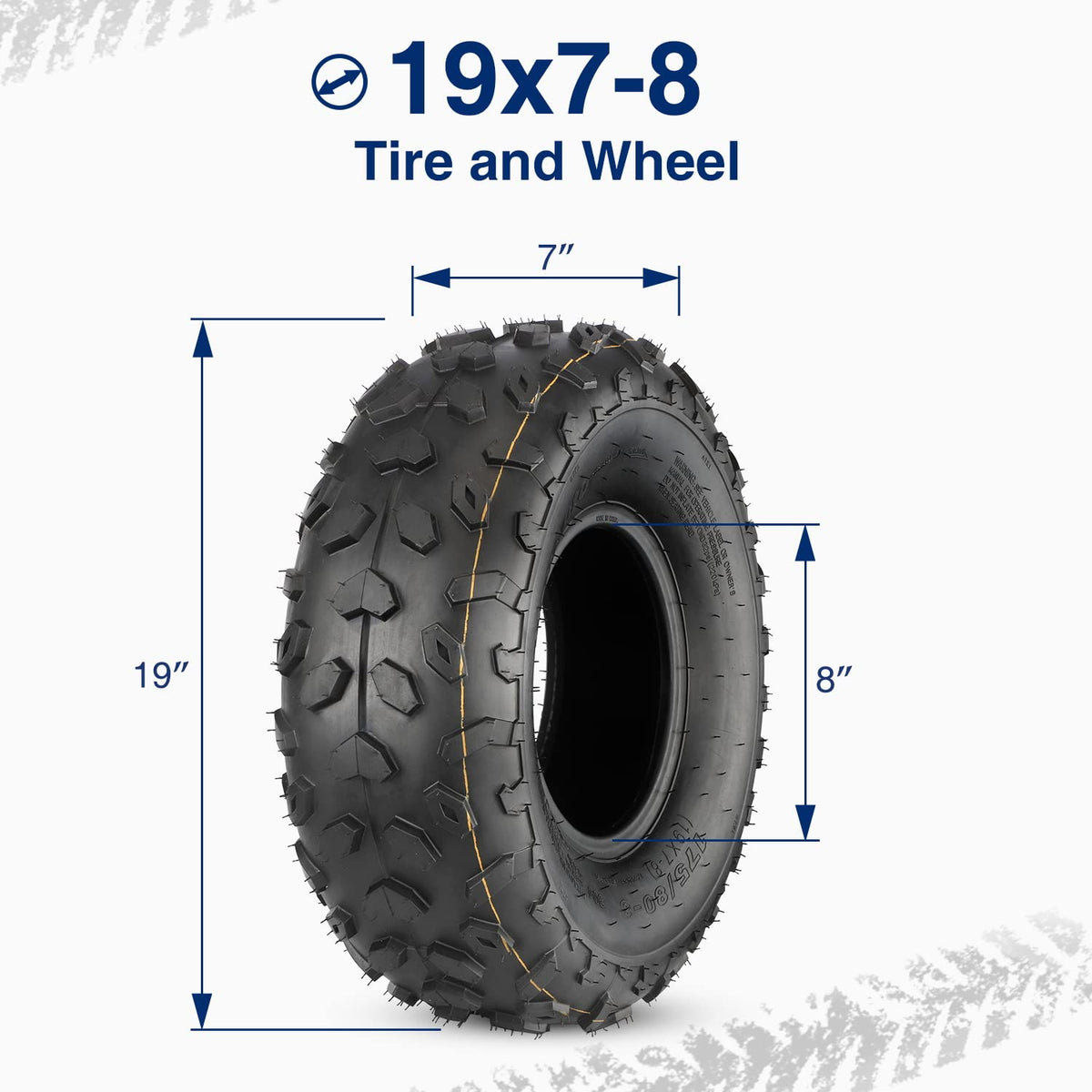 19x7-8 ATV UTV Off-Road Tires Set of 2 H50050