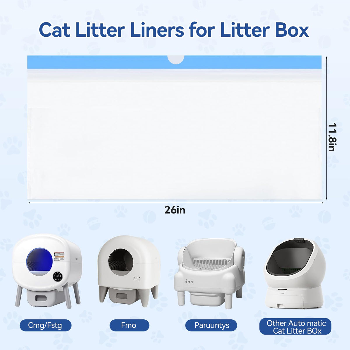 Automatic Litter Box Bags 26"x11.8" W833414