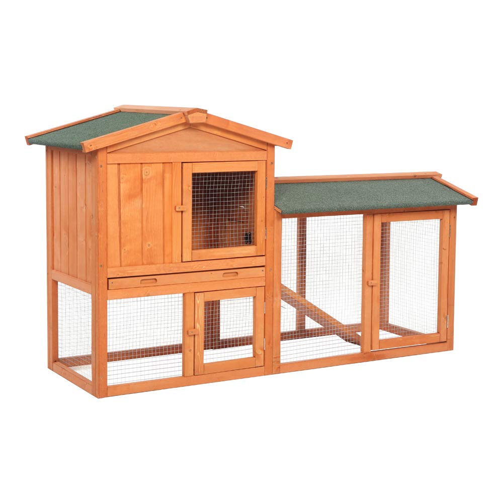 Wooden Chicken Coop with Waterproof Roof and Nesting Box E327