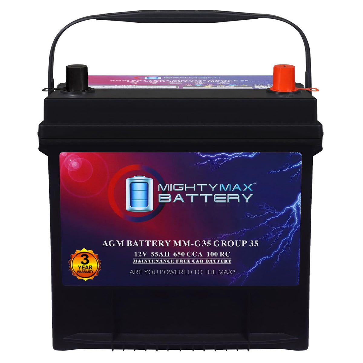 12V 55Ah AGM Replacement Battery I47709
