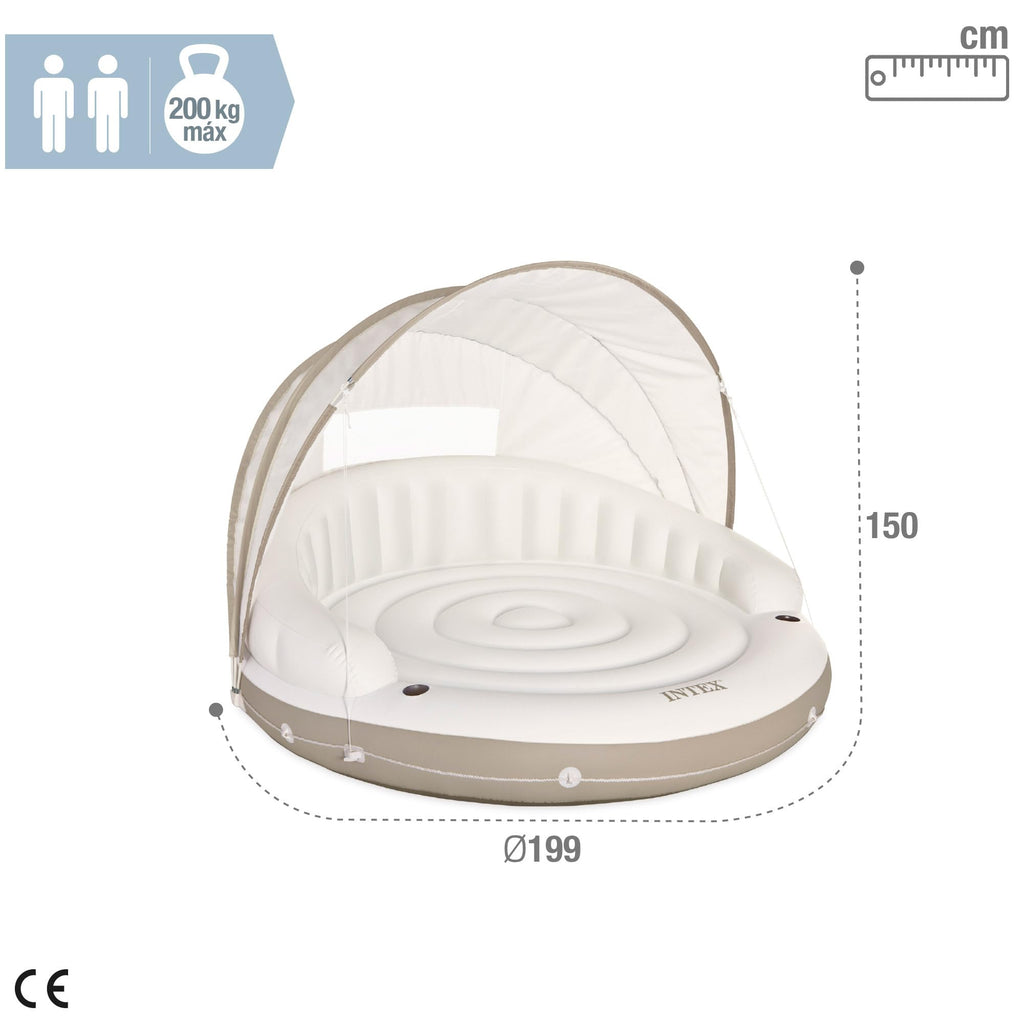 Inflatable Pool Float with Detachable Sunshade Y9033