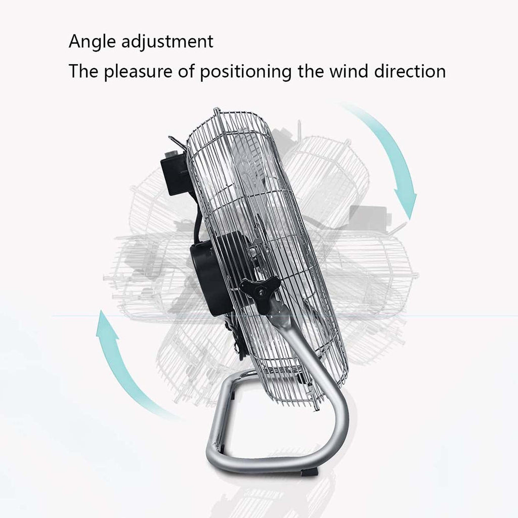 18 Inch 3 Speed Adjustable Tilt Metal Floor Fan E246