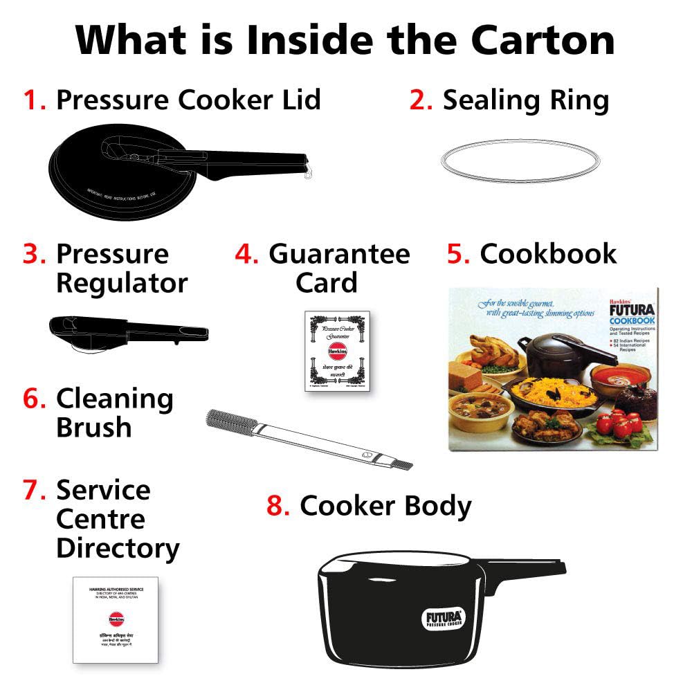 2 Litre Hard Anodised Pressure Cooker N285661