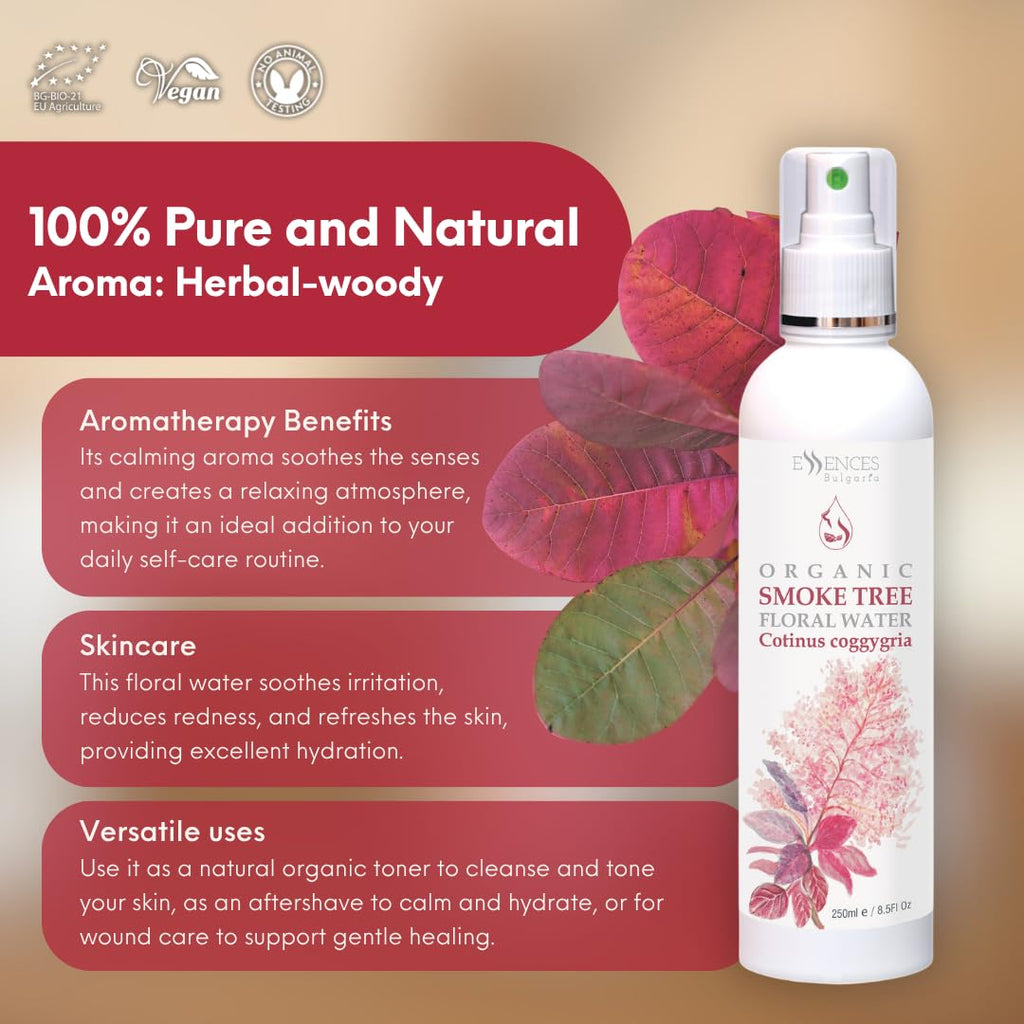 Organic Smoke Tree Floral Water 8.5 Fl Oz E3155