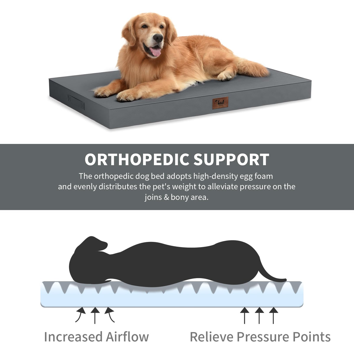 Waterproof Orthopedic Dog Bed E904