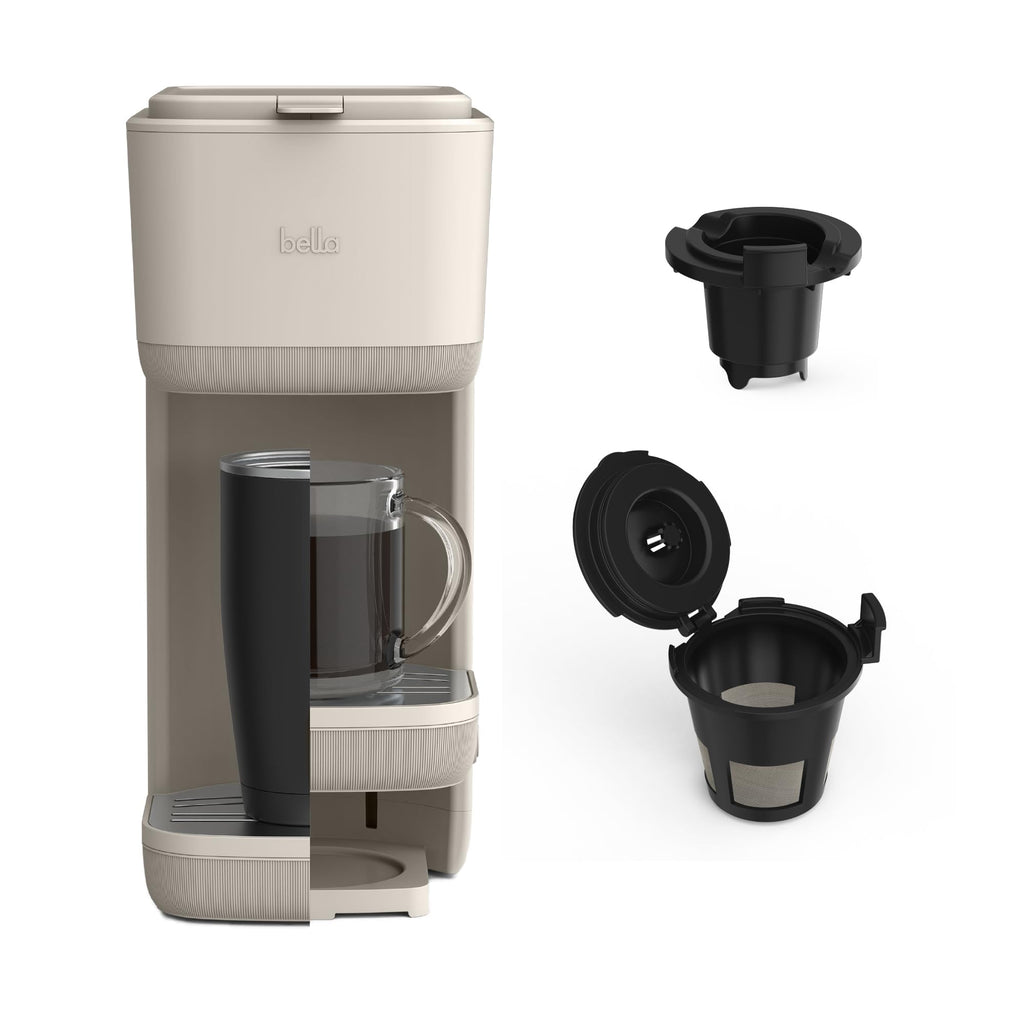 Single Serve Coffee Maker, K Cup & Coffee Ground Compatible N94109