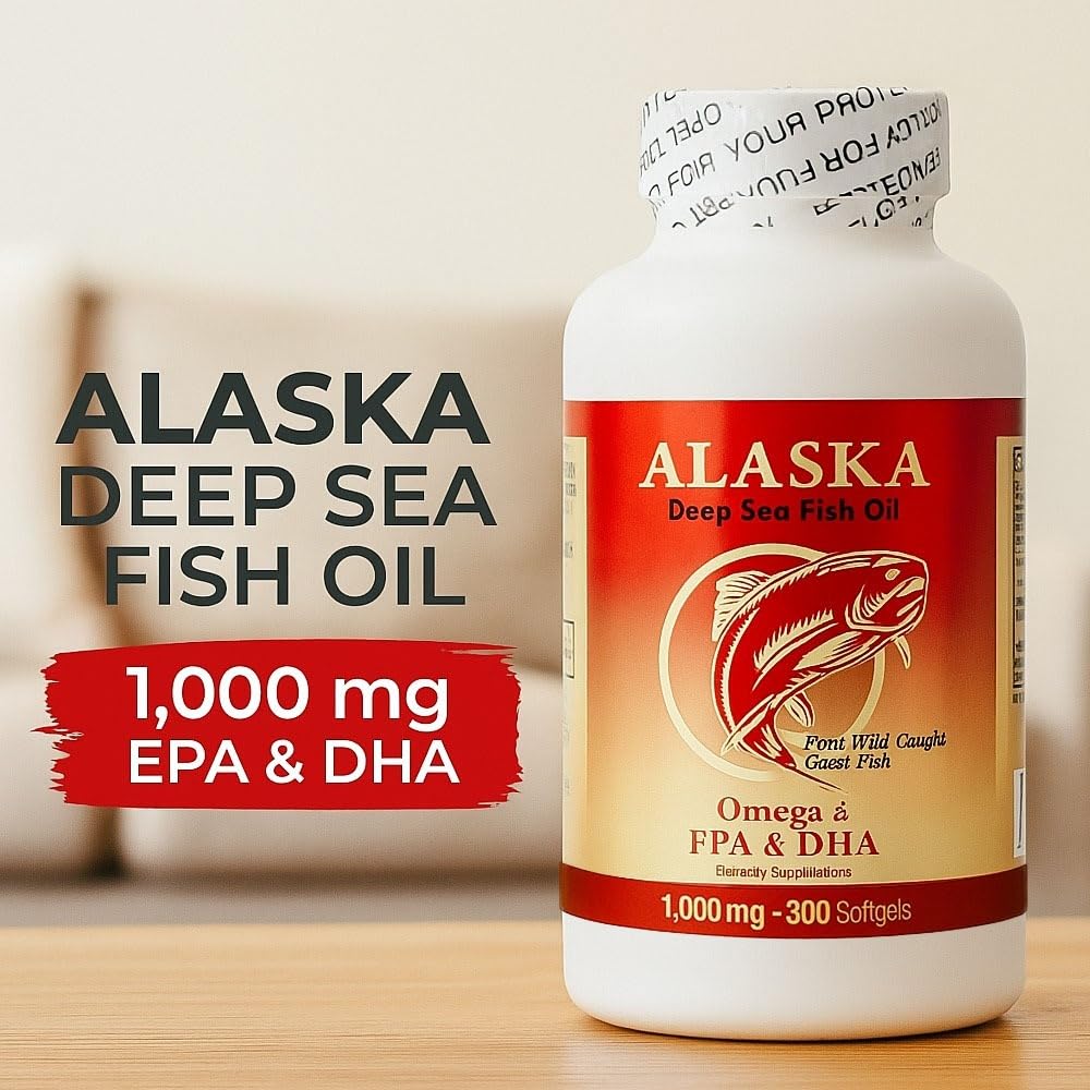 Omega 3 Fish Oil 1000mg 300 Softgels Q24788
