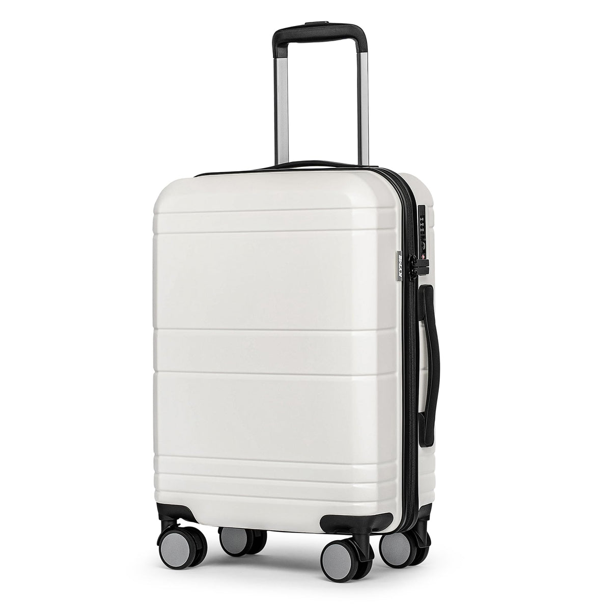 White 20 Inch Hardshell Carry On Luggage E273969