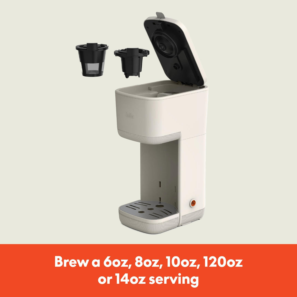 Single Serve Coffee Maker, K Cup & Coffee Ground Compatible N94109
