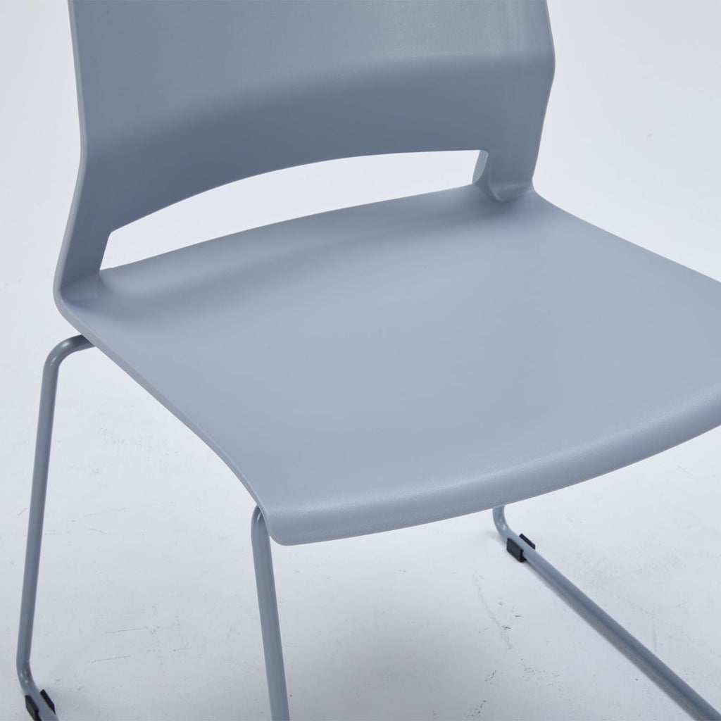 Grey Stackable Chairs Set of 8 L757582