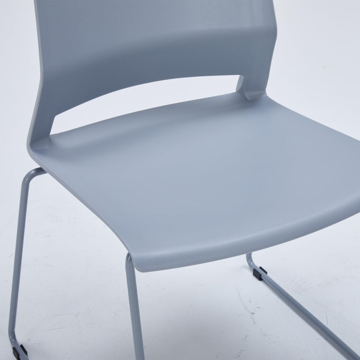 Grey Stackable Chairs Set of 8 L757582