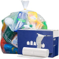 40-45 Gallon Clear 1.5 Mil Trash Bags 100 Count Y5953