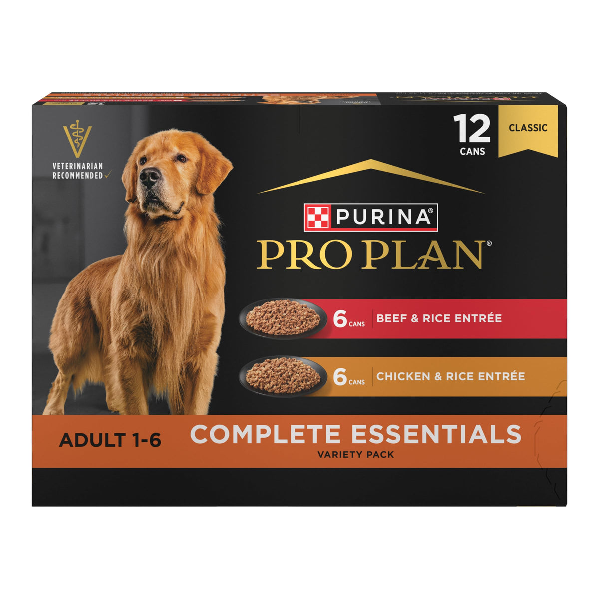 Wet Dog Food Variety Pack Chicken & Beef 12 13 oz Cans J691