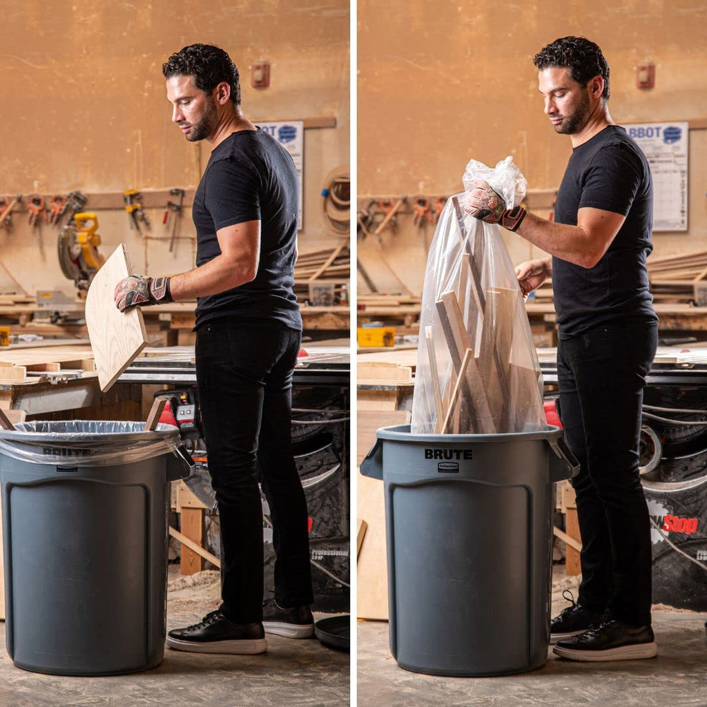 40-45 Gallon Clear 1.5 Mil Trash Bags 100 Count Y5953
