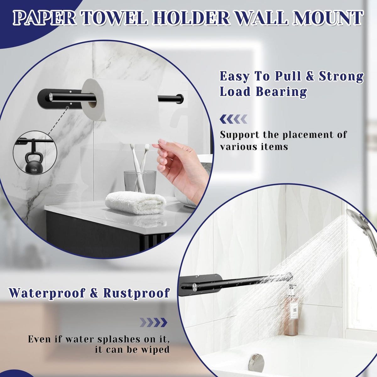 Self Adhesive Paper Towel Holder Q9136