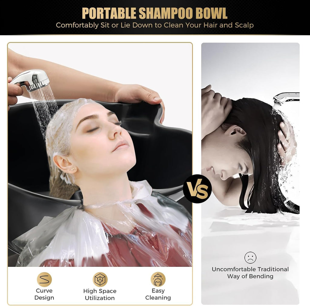 Portable Salon Shampoo Bowl with Electric Pump Y30523