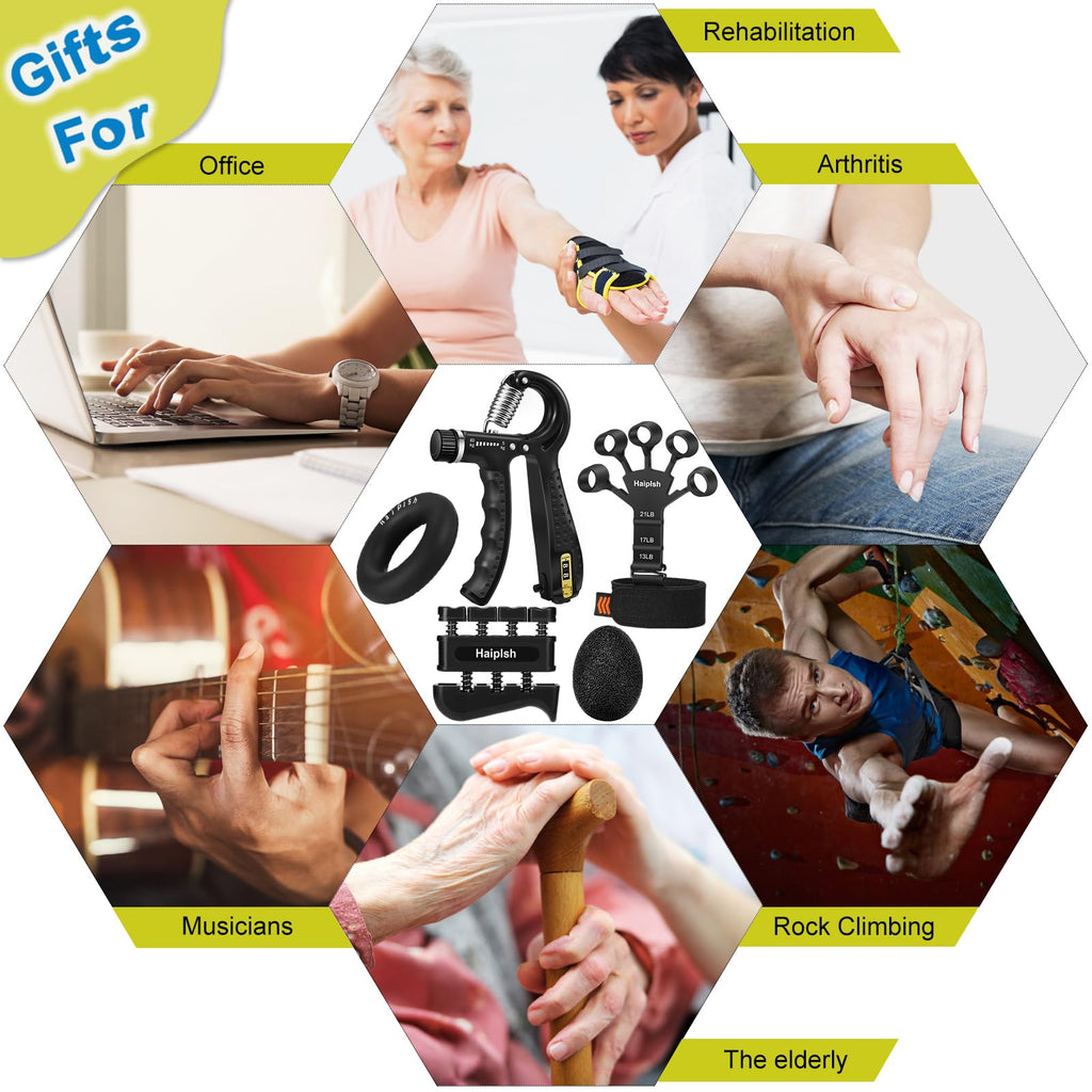 5 Pack Silicone Hand Grip Strengthener Kit K5542