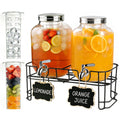 Glass Drink Dispenser with Stand I878