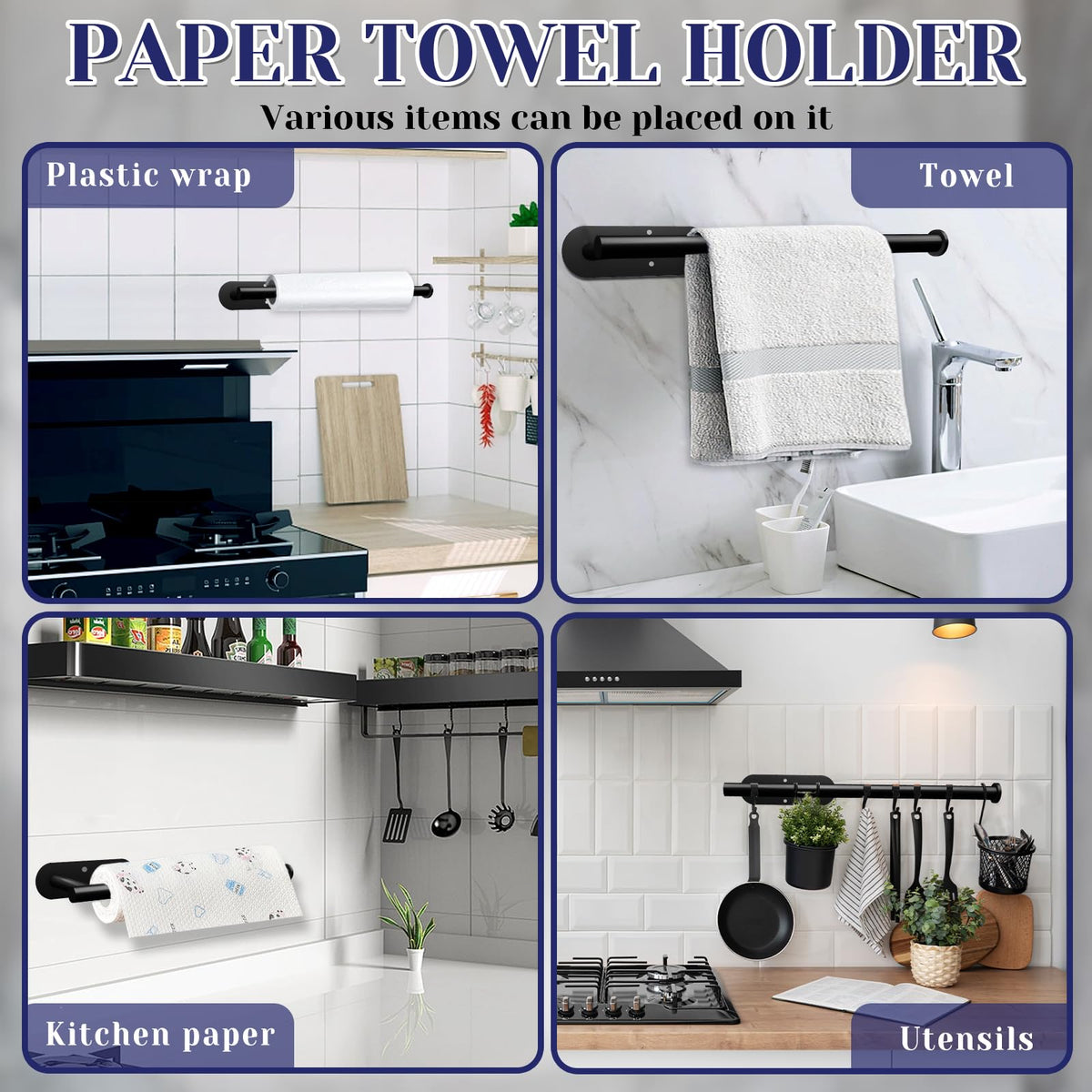Self Adhesive Paper Towel Holder Q9136