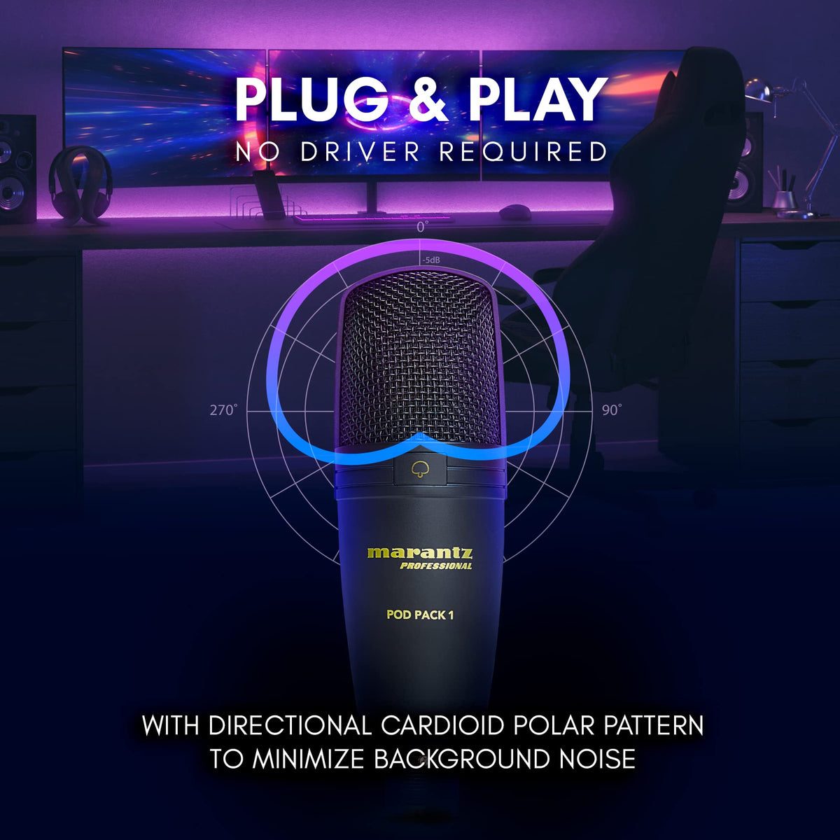 USB Microphone with Boom Arm P808