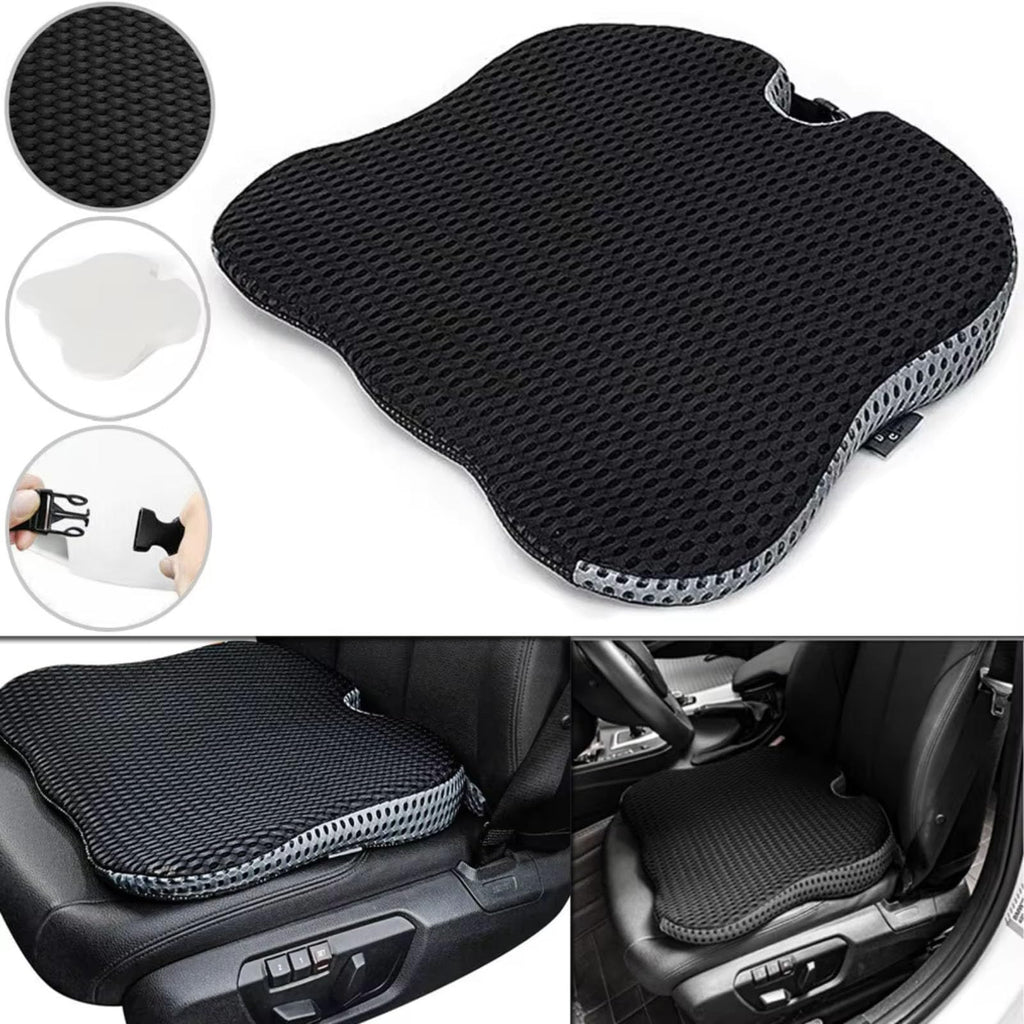 Grey Memory Foam Car Seat Booster Cushion Z33141
