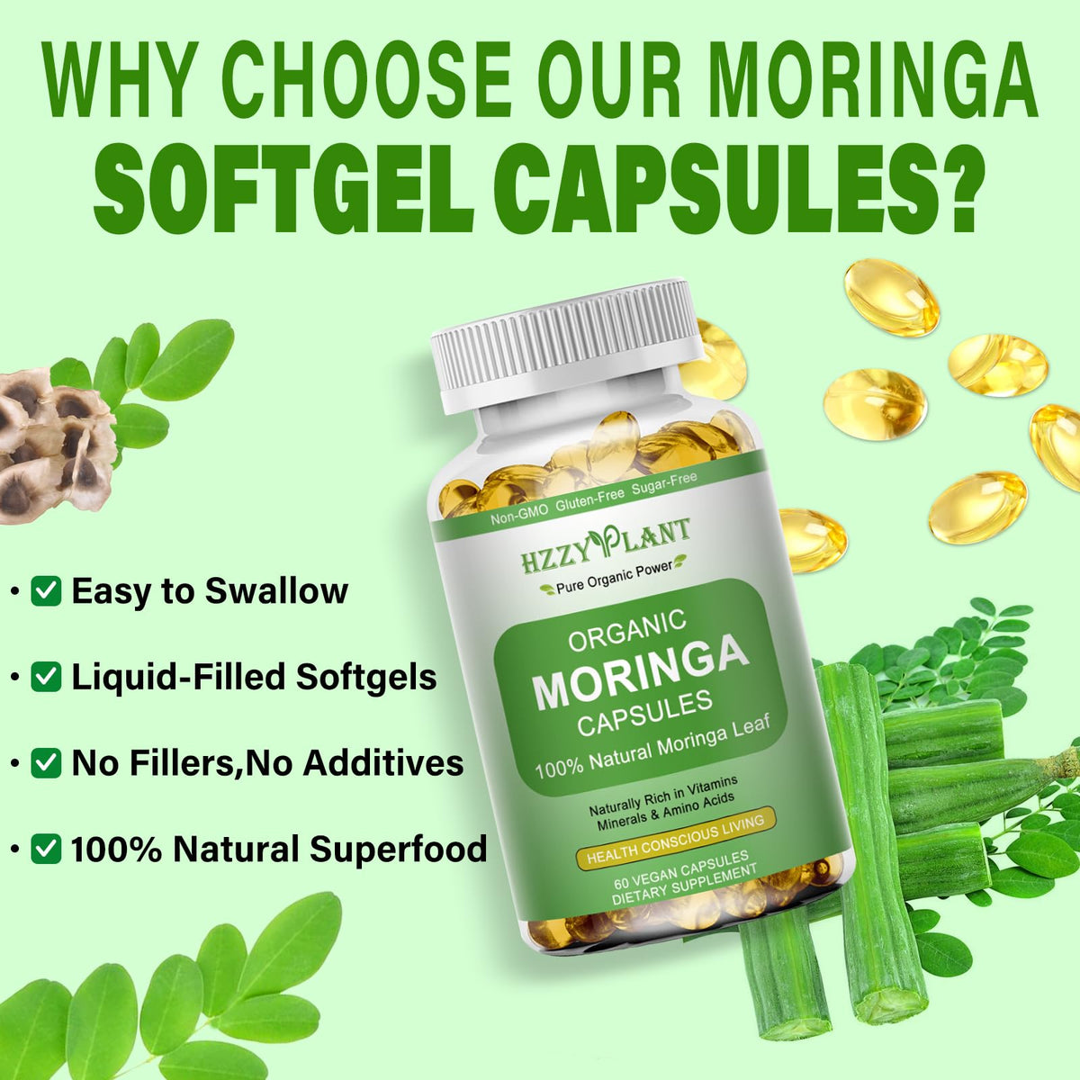 Moringa Softgel Capsules N734098
