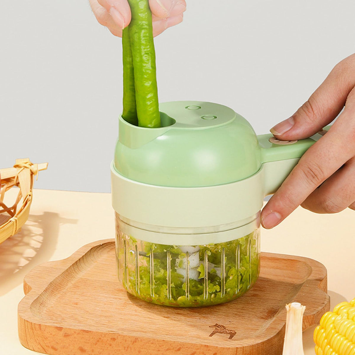4 In 1 Cordless Electric Vegetable Cutter V347