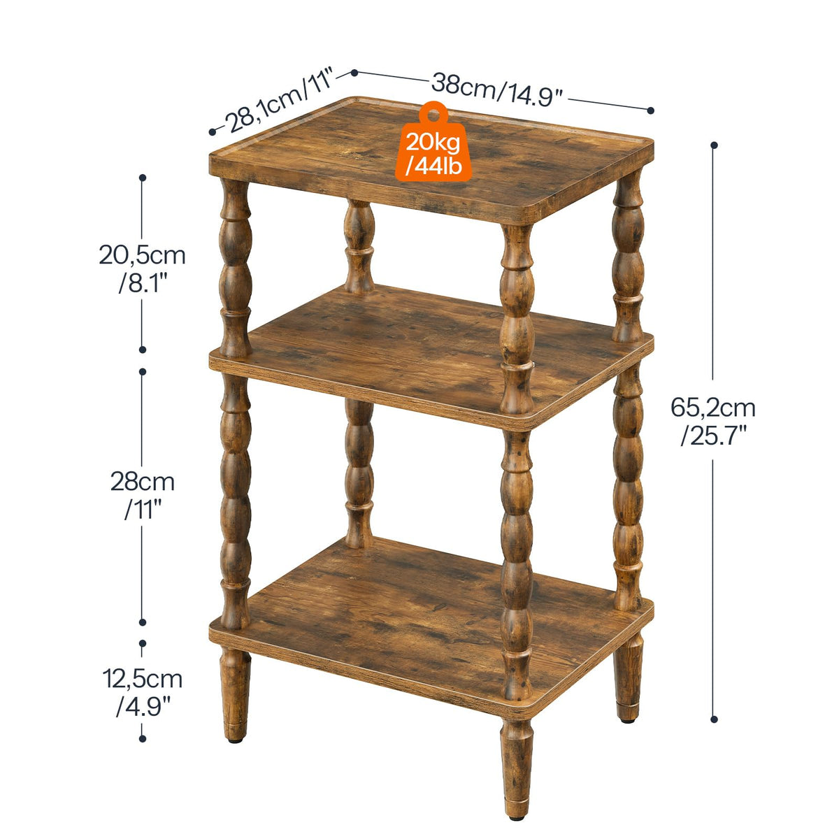Small 3-Tier End Table T740565