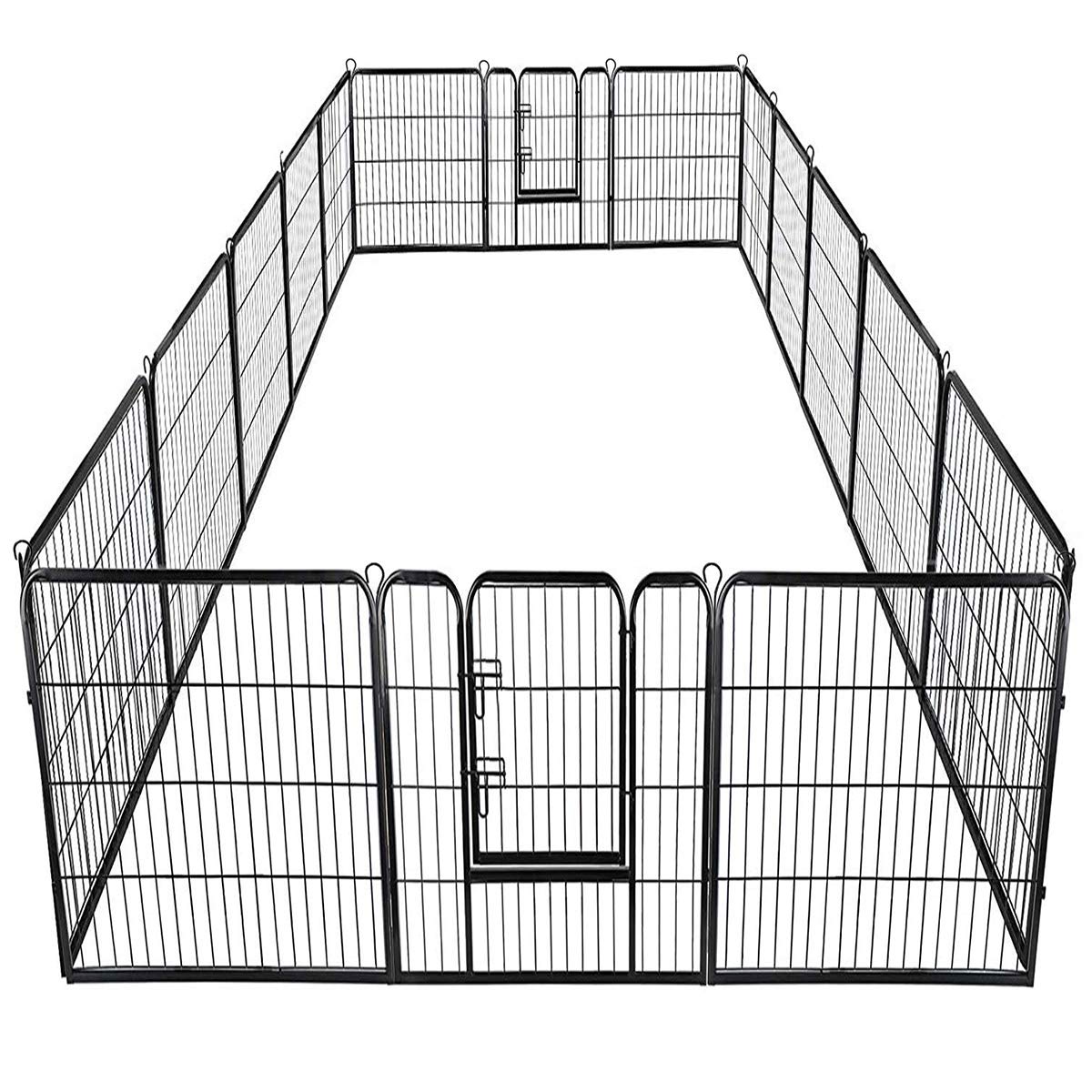16 Panel Metal Pet Playpen with Door Q2292