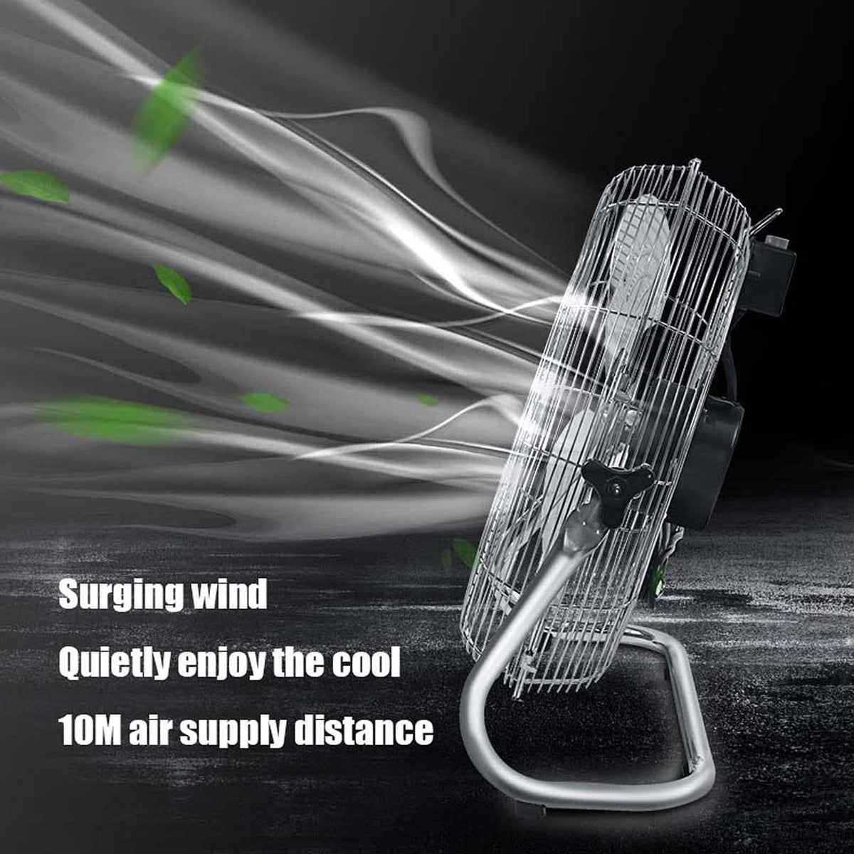 18 Inch 3 Speed Adjustable Tilt Metal Floor Fan E246