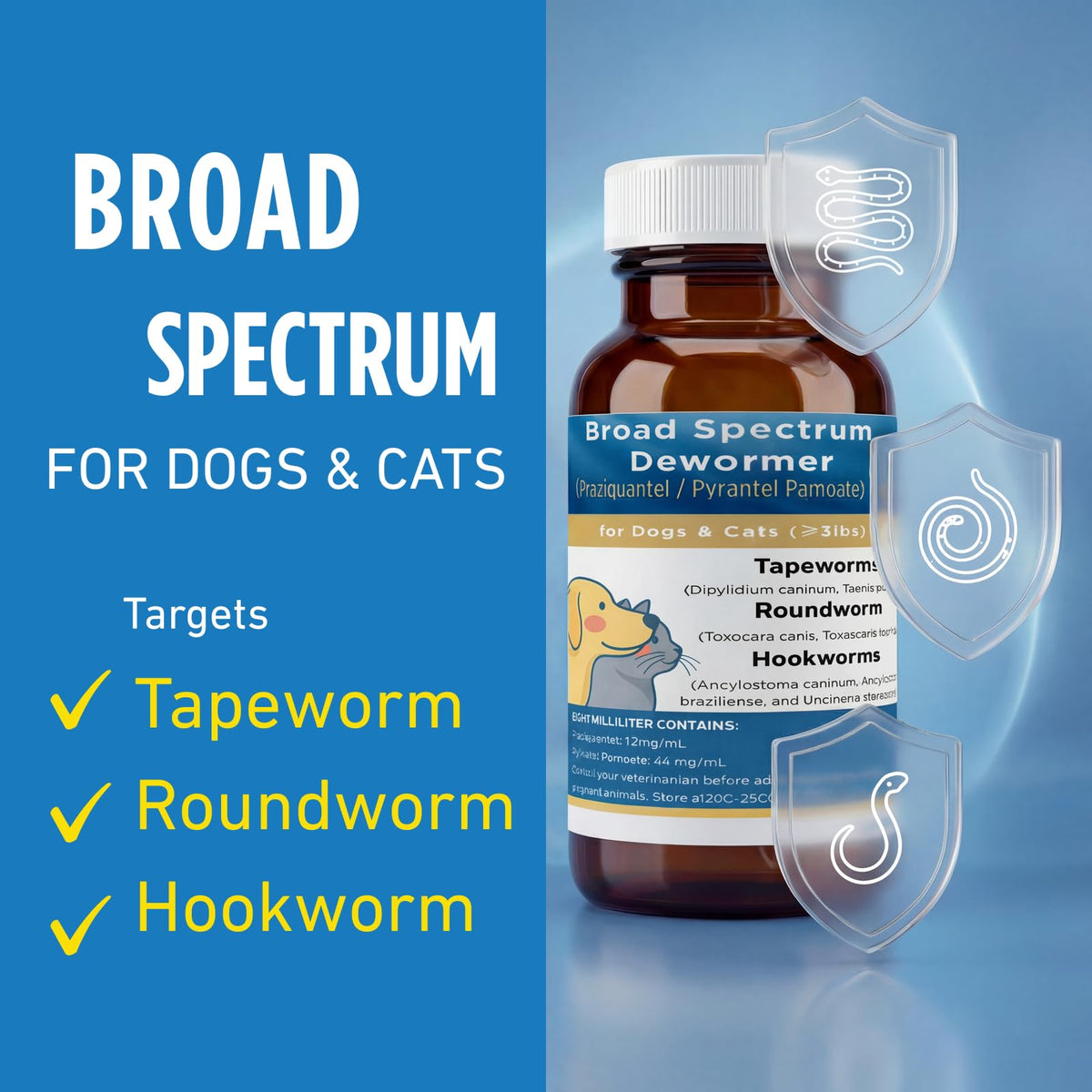 Broad Spectrum Dewormer for Cats & Dogs J966589