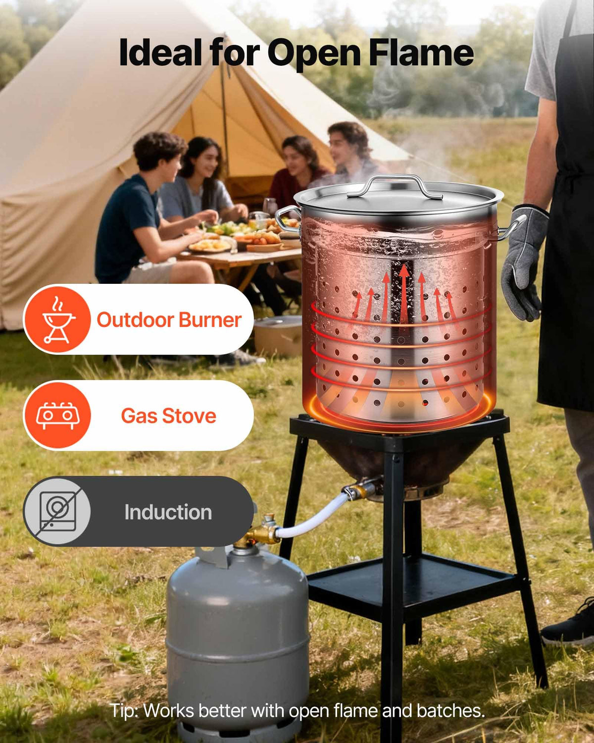 42 Quart Stainless Steel Stockpot with Strainer and Lid Q225372