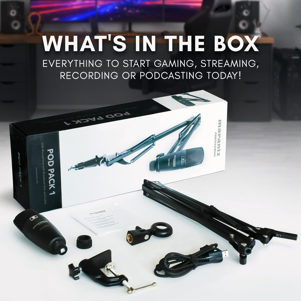 USB Microphone with Boom Arm P808