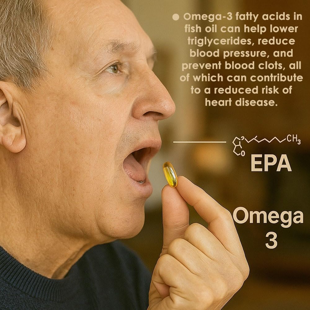 Omega 3 Fish Oil 1000mg 300 Softgels Q24788