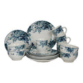 Blue 16 Piece Stoneware Dinnerware Set F14118