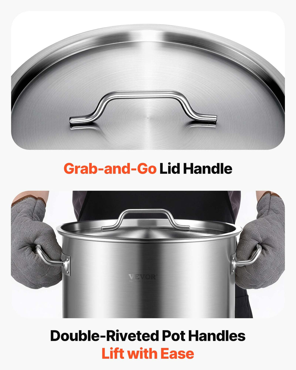 42 Quart Stainless Steel Stockpot with Strainer and Lid Q225372