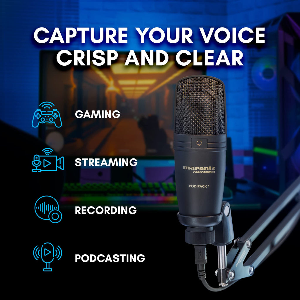 USB Microphone with Boom Arm P808