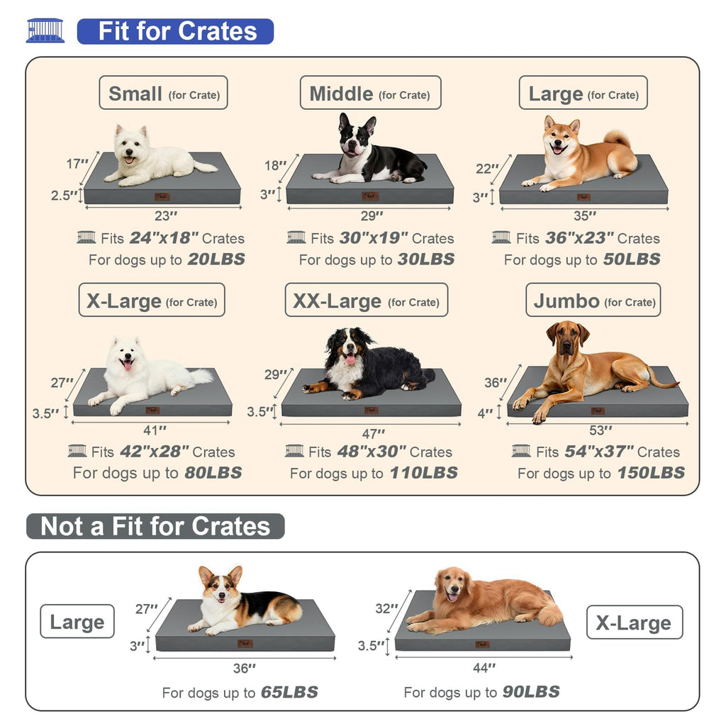 Waterproof Orthopedic Dog Bed E904