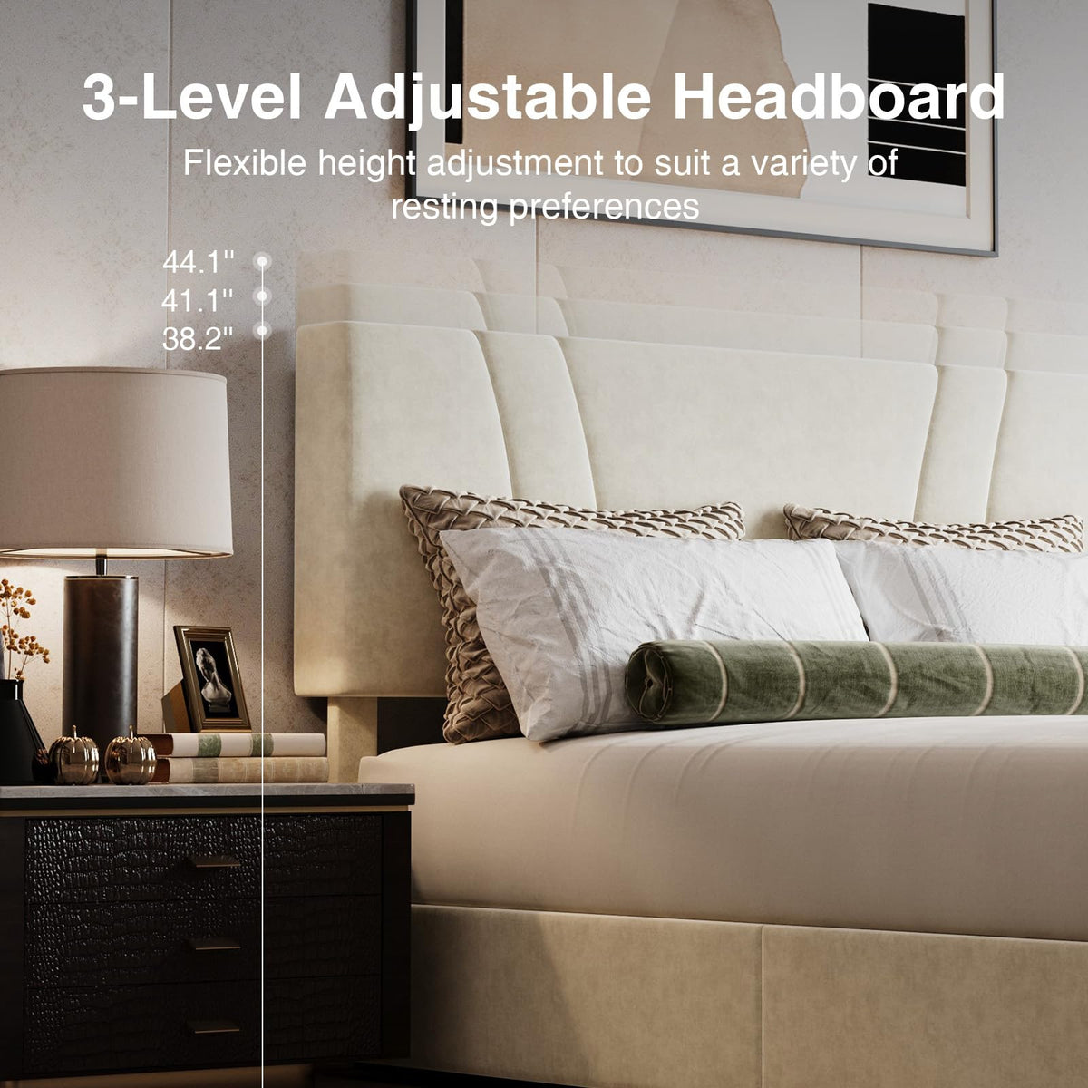 White Queen Lift Up Storage Bed Frame P29399