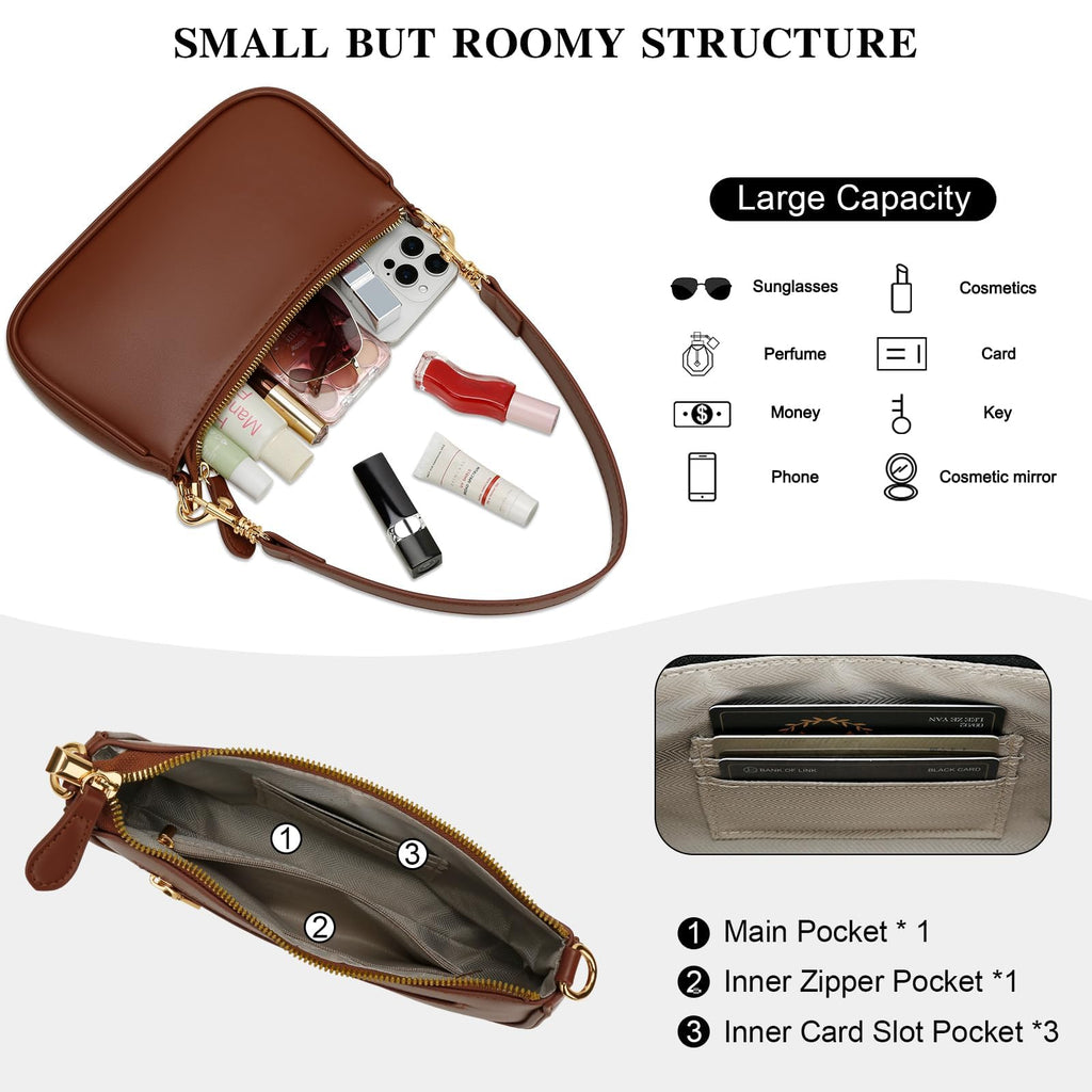 Small Black Purse with Zipper Closure S533331